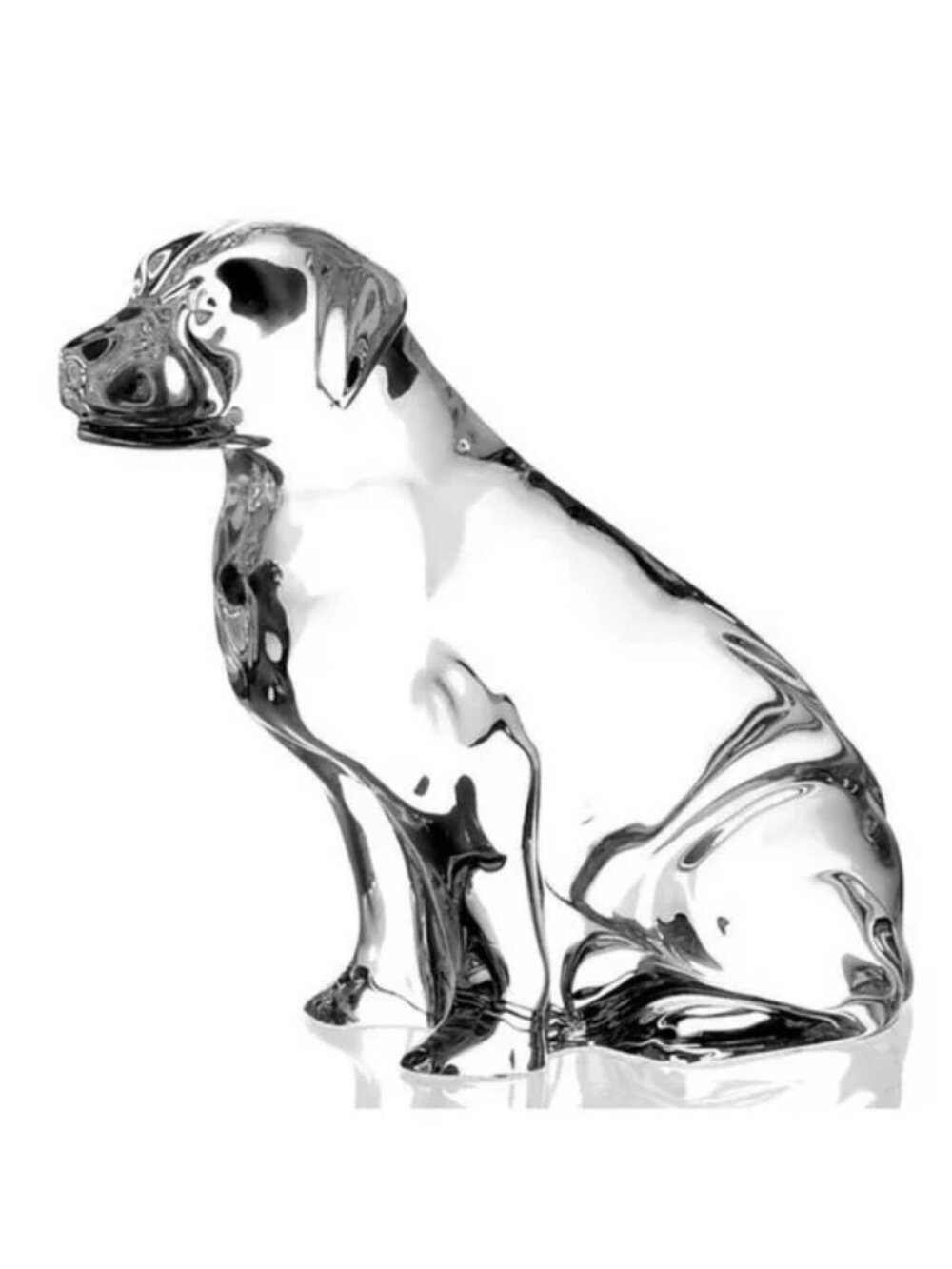 Waterford Crystal Labrador Retriever Dog Figurine Paperweight ☘️4.5" Tall Rare!